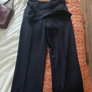 Hana San wide leg navy pants size medium